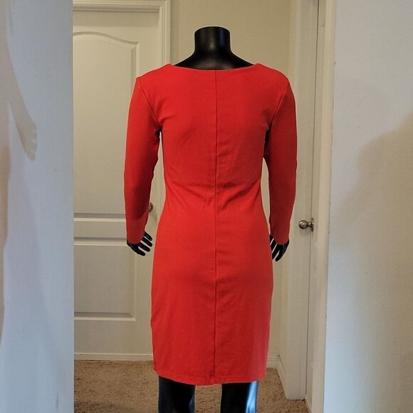 H&M BASIC LONG SLEEVES V-NECK SHORT DRESS - Picture 11 of 14